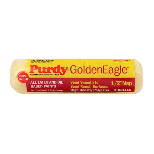 Purdy Golden Eagle 9-in x 1/2-in Nap Knit Polyester Paint Roller Cover