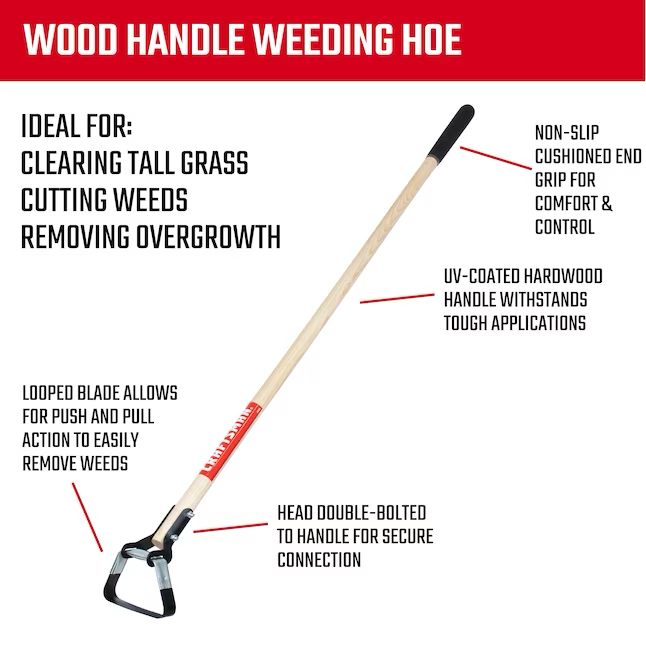 CRAFTSMAN 54-in Wood-Handle Action Hoe