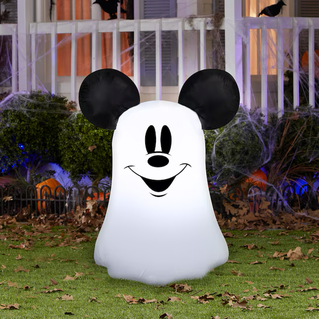 Disney 1,10 m langer, aufblasbarer Mickey-Mouse-Geist mit LED-Beleuchtung