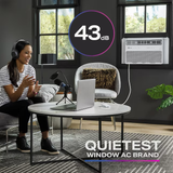 GE Appliances Aire acondicionado de ventana de 350 pies cuadrados con control remoto (115 voltios; 8000 BTU) ENERGY STAR Wi-Fi habilitado 