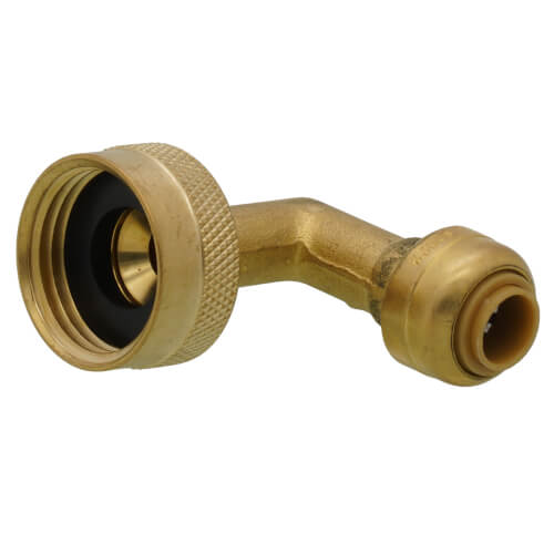 SharkBite 1/4 in. (3/8 in. OD) x 3/4 in. Brass Push Dishwasher Elbow