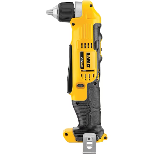 Taladro inalámbrico DEWALT de ángulo recto sin llave de 20 voltios máx. 3/8 pulgadas