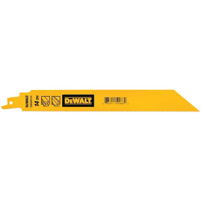 DEWALT Bi-metal 9-in 14 Tpi Metal Cutting Reciprocating Saw Blade (5-Pack)