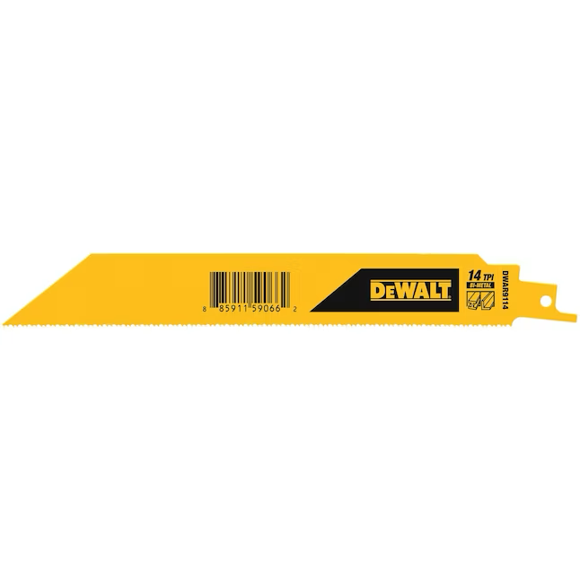 DEWALT Bi-metal 9-in 14 Tpi Metal Cutting Reciprocating Saw Blade