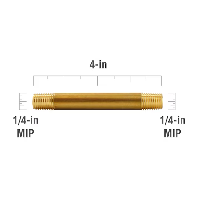 Proline Series 1/4-in x 1/4-in Threaded Male Adapter Nipple Fitting