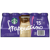 Bebida de café Starbucks Frappuccino, moca (9.5 oz., 15 pk.)