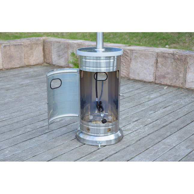 Style Selections 48000-BTU Acero inoxidable Calentador de suelo de propano líquido para patio de acero inoxidable