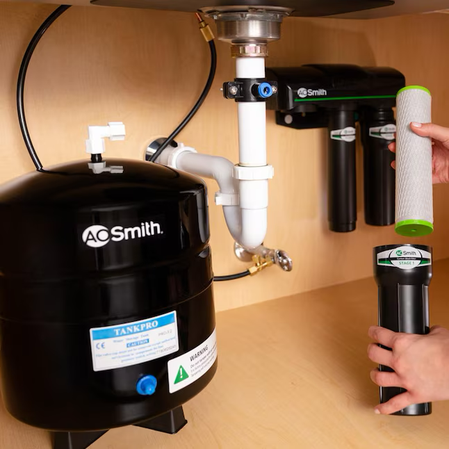 A.O. Smith Clean Water System with RO Boost Carbon Block Under Sink Replacement Filter