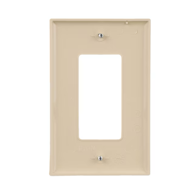 Eaton Placa de pared decorativa para interiores de policarbonato color marfil, tamaño mediano, 1 unidad