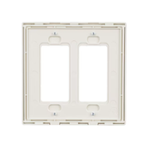 Eaton Placa de pared decorativa para interiores de policarbonato color almendra claro, tamaño mediano, 2 unidades