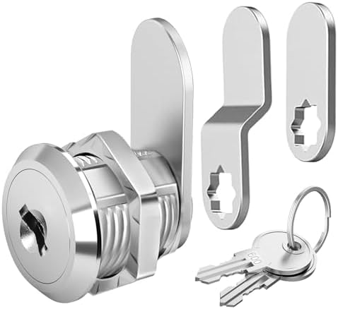 Prime-Line MP4946 Mailbox Lock, 1-9/16 In. Cam Reach, Diecast Construction, Nickel (Single Pack)