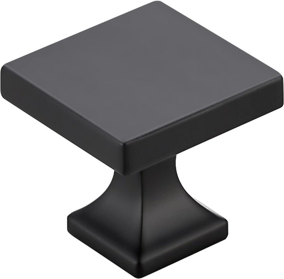 SABER SELECT  Matte Black Squared Cabinet Knobs (5-Pack)