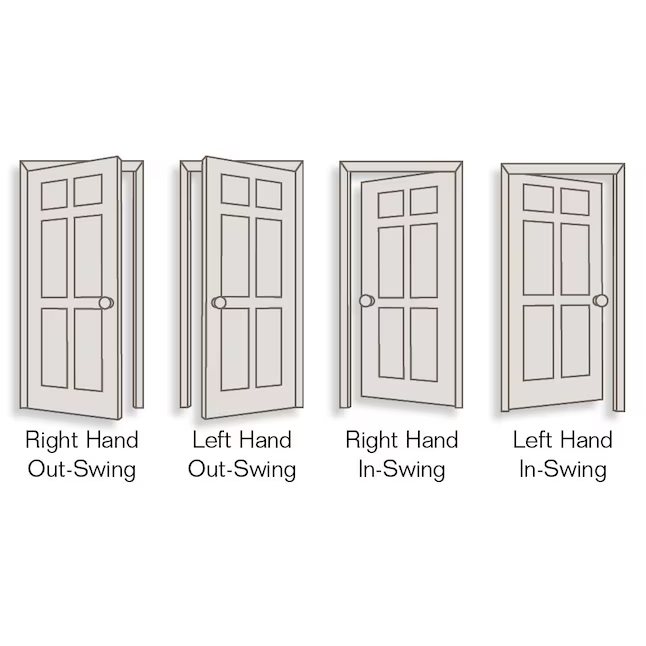 RELIABILT  1-panel Smooth Hollow Core Primed Molded Composite Slab Door with Lockset Bore