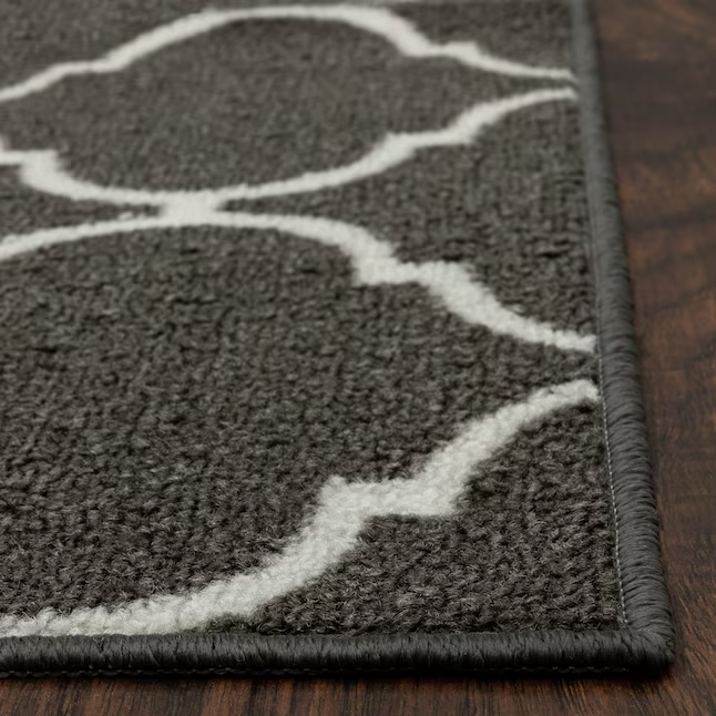 Style Selections 5 X 7 (ft) Gray Indoor Trellis Area Rug