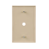 Eaton 1-Gang Midsize Ivory Polycarbonate Indoor Wall Plate