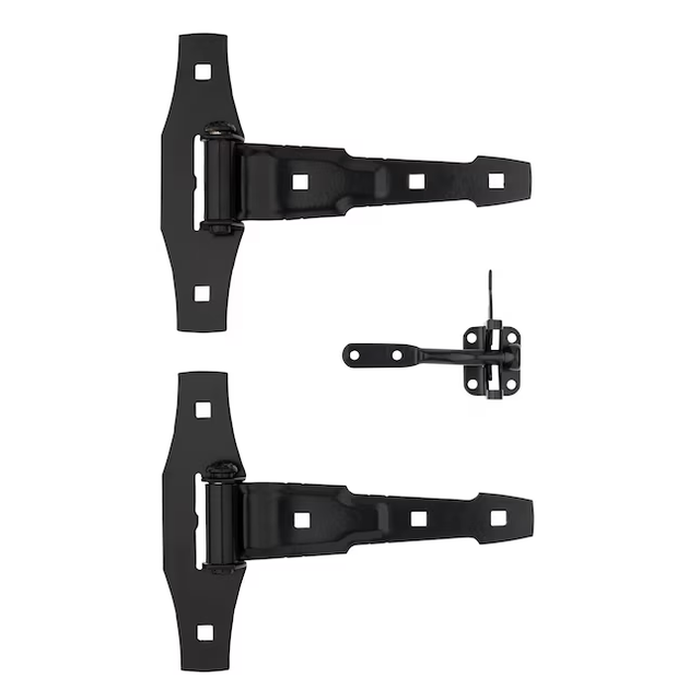 National Hardware 8-in Black Gate Hardware Kit