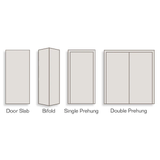 RELIABILT 30-in x 80-in Flush Hollow Core Primed Hardboard Right Hand Inswing Single Prehung Interior Door