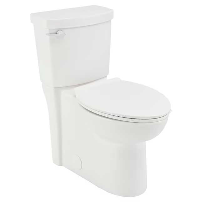 Inodoro de cierre suave WaterSense de 2 piezas con altura de silla alargada, color blanco limpio, American Standard, de 12 pulgadas, empotrable, 1,28 GPF