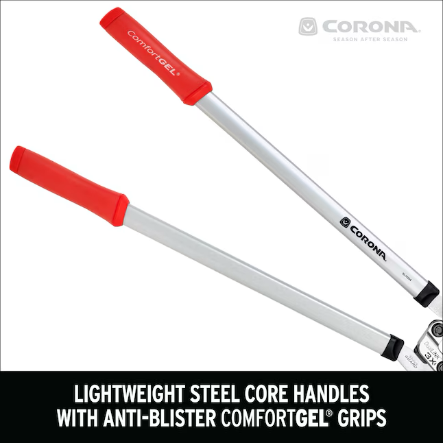 Corona Dual Link Metal Pro Lopper - Diámetro de corte de hasta 1-3/4 pulgadas, agarre acolchado, hoja con revestimiento antiadherente - Serie Corona Loppers