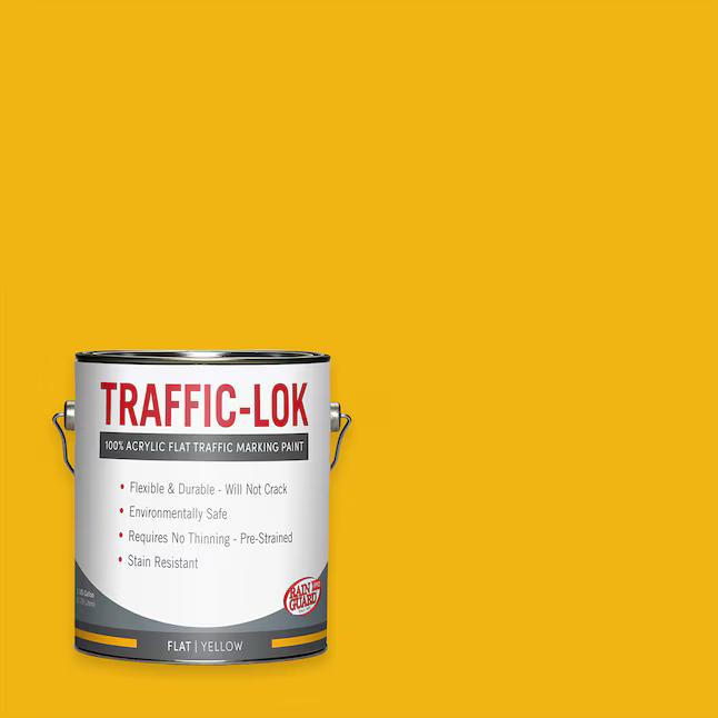 RainguardPro Traffic-Lok Yellow/Flat Acrylic Striping Paint