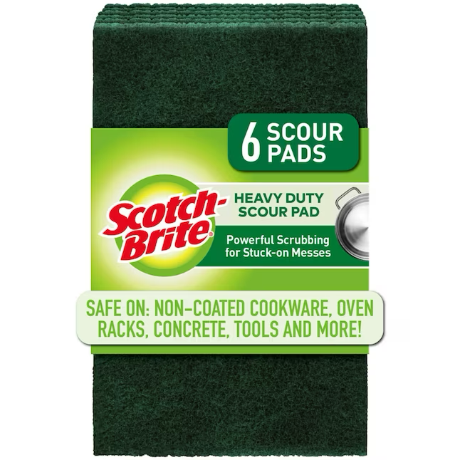 Scotch-Brite Heavy Duty Poly Fiber Scouring Pad (6-Pack)