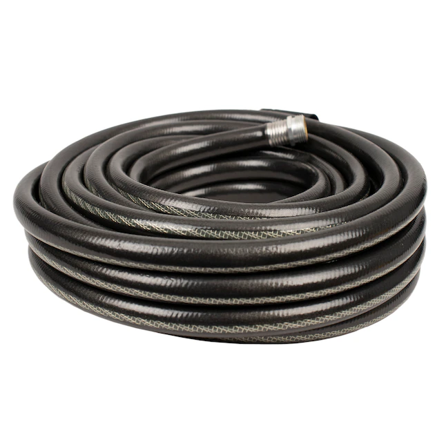 NeverKink Teknor Apex 5/8-in x 25-ft Heavy-Duty Kink Free Vinyl Gray Coiled Hose