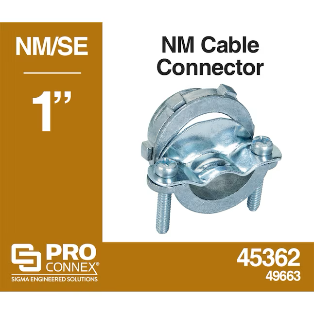 Conector de entrada de servicio con abrazadera de zinc fundido a presión de 1 pulgada Sigma ProConnex