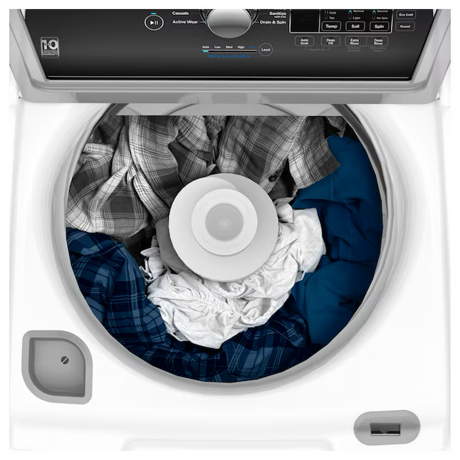 GE 4.5-cu ft High Efficiency Agitator Top-Load Washer (White)