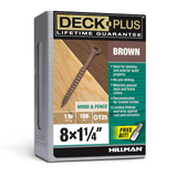 Deck Plus #8 x 1-1/4-in Wood To Wood Deck Screws (186-Per Box)