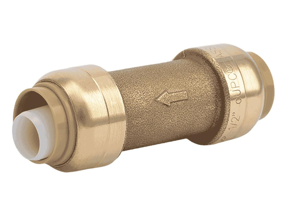 SharkBite 1/2 in. x 1/2 in. Push-to-Connect Brass Check Valve