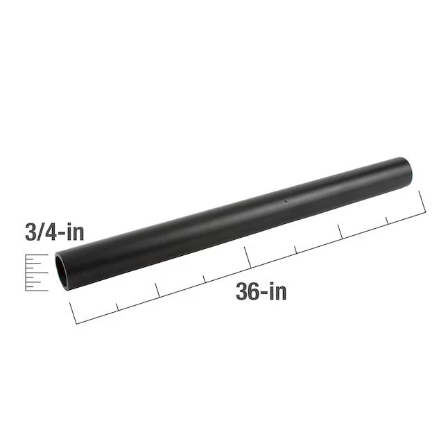 SteelTek 3/4-in x 36-in Structural Black Pipe