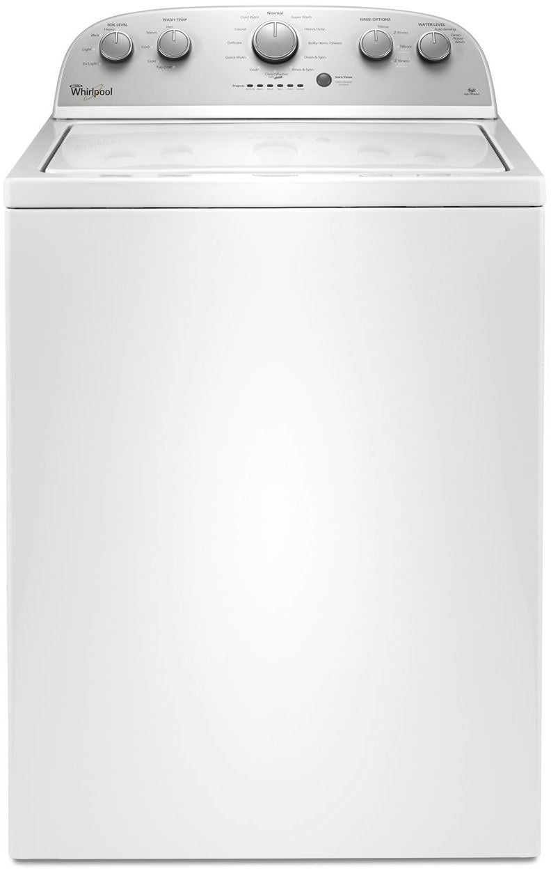 Whirlpool 3.5-cu ft High Efficiency Agitator Top-Load Washer (White)