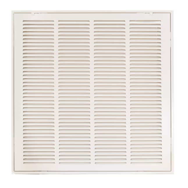 EZ-FLO 20 in. x 20 in. (Duct Size) Steel Return Air Filter Grille White