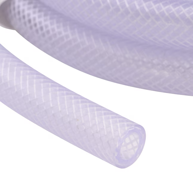 EZ-FLO 3/8-in ID x 10-ft Reinforced PVC Clear Reinforced Braided Vinyl Tubing