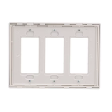 Eaton - Placa de pared decorativa para interiores, tamaño mediano, de policarbonato blanco, 3 unidades