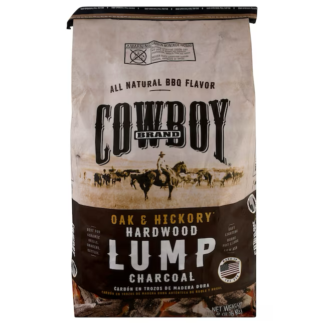 Cowboy Charcoal 18-lb-Holzkohle für Keramikgrills, Smoker und Kessel