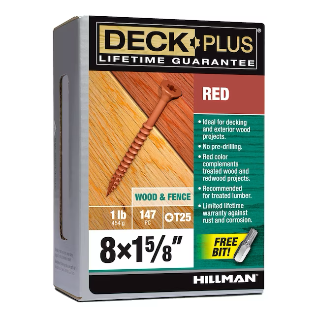 Deck Plus #8 x 1-5/8-in Wood To Wood Deck Screws (147-Per Box)