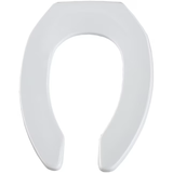 Mansfield Plastic White Elongated Toilet Seat