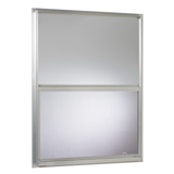 Project Source 40000 Series Replacement 30-in x 40-in x 1-3/4-in Jamb Aluminum Aluminum Single-glazed Single Hung Window Half Screen Included