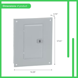 Square D Homeline 125-Amp 8-Spaces 16-Circuit Indoor Convertible Main Lug Plug-on Neutral Load Center