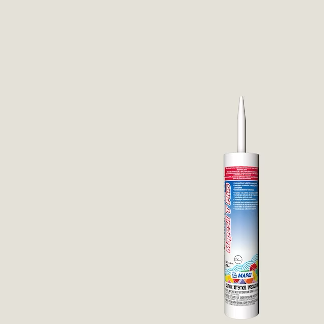 MAPEI Mapesil T Plus 10.1-oz White #5000/Eggshell #5220 Silicone Caulk