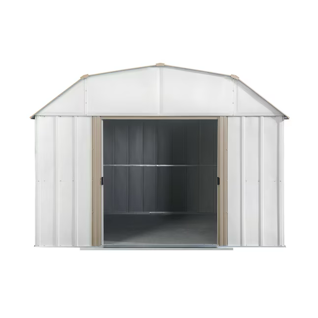 Arrow 10-ft x 14-ft Lexington Galvanized Steel Storage Shed