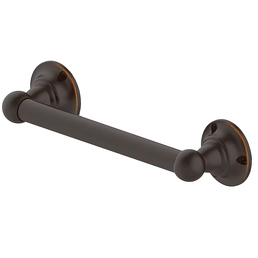 allen + roth Exposed Screw assist bar 9-in Oil-Rubbed Bronze Wall Mount Grab Bar (300-lb Weight Capacity)