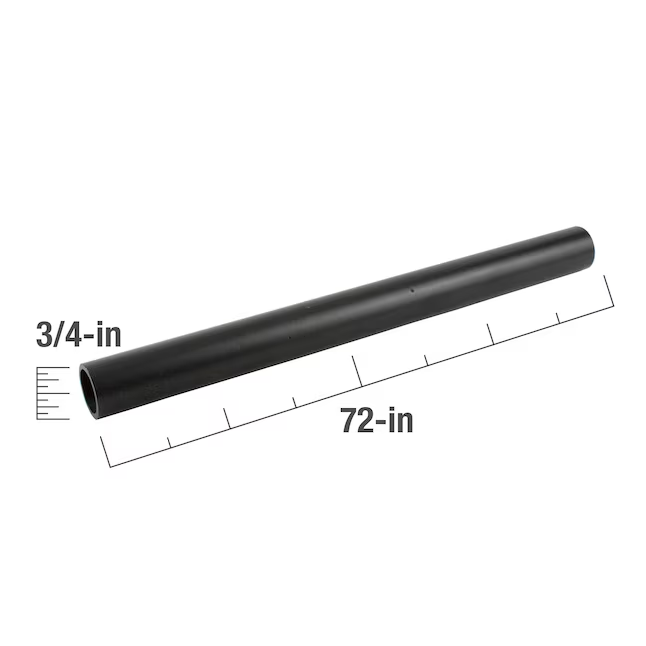 SteelTek 3/4-in x 72-in Structural Black Pipe