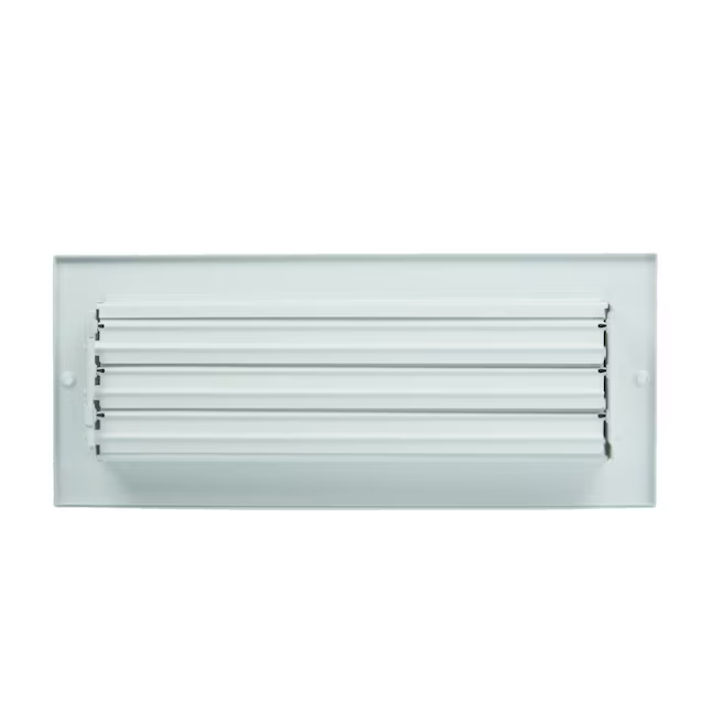 RELIABILT 10-in x 4-in 3-way Steel White Sidewall/Ceiling Register