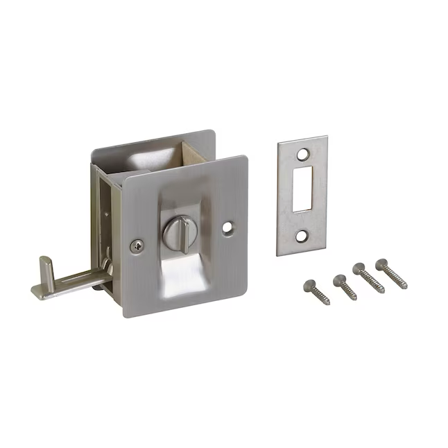 National Hardware 2.75-in Satin Nickel Pocket Door Pull