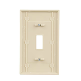 Eaton 1-Gang Standard Size Ivory Plastic Indoor Toggle Wall Plate (10-Pack)