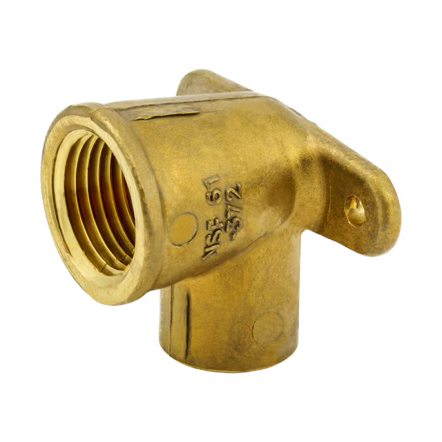 Streamline 1/2-in SWT x 1/2-in FIP Cast Brass 90-Degree Drop Ear Elbow