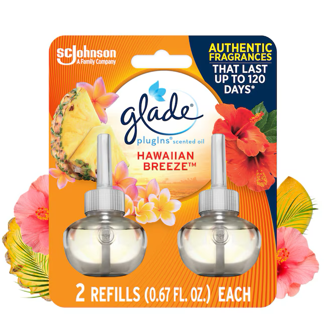 Glade 0.67-fl oz Hawaiian Breeze Refill Air Freshener (2-Pack)