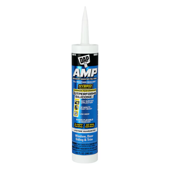 Sellador sellador avanzado para pintar de color blanco DAP AMP de 9 oz